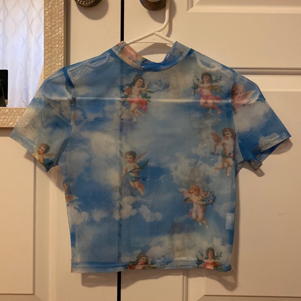 Ángel see through crop top